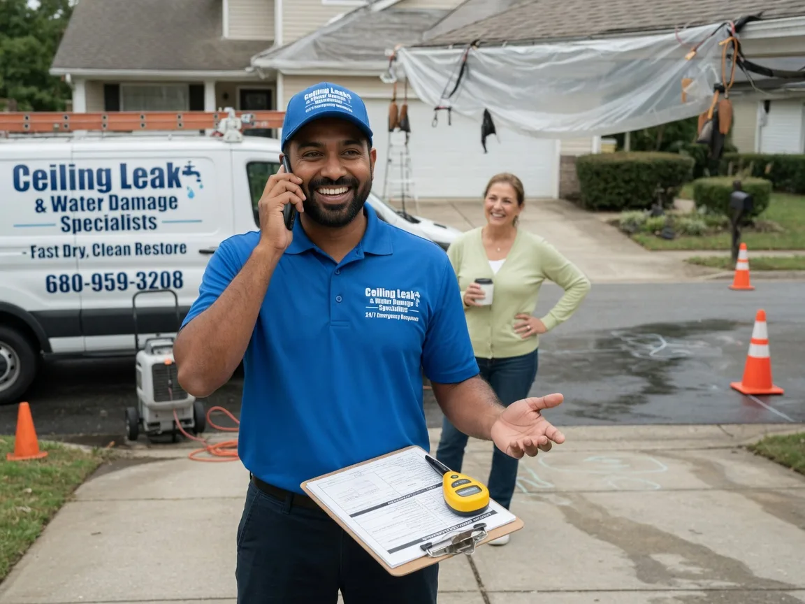 Ceiling Leak Cleanup Afton, OK FAQs
